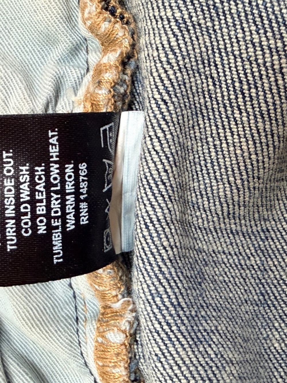 Oliver Logan Cropped Wide Leg Jeans Raw Hem Size 34 High Rise - Picture 4 of 7